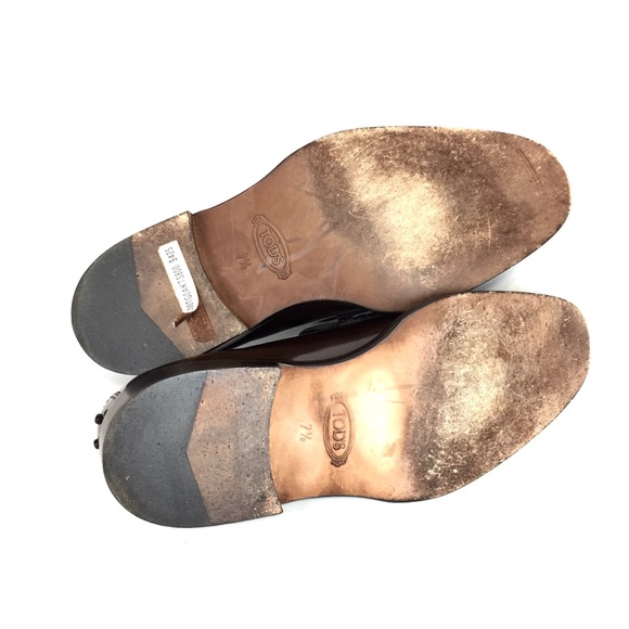 TOD'S Brown Patent Leather Loafers - Picture 13 of 13